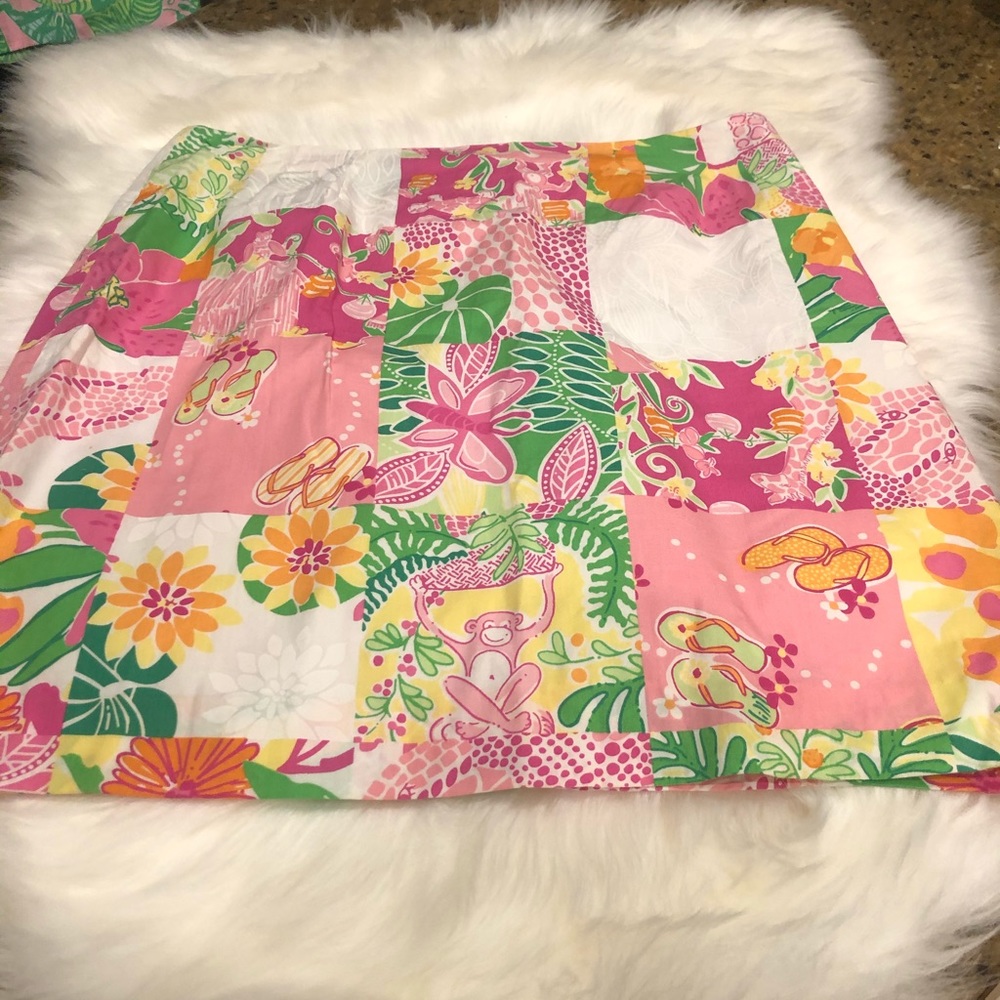 NWOT Lilly Pulitzer Punch Bowl Patch Skirt